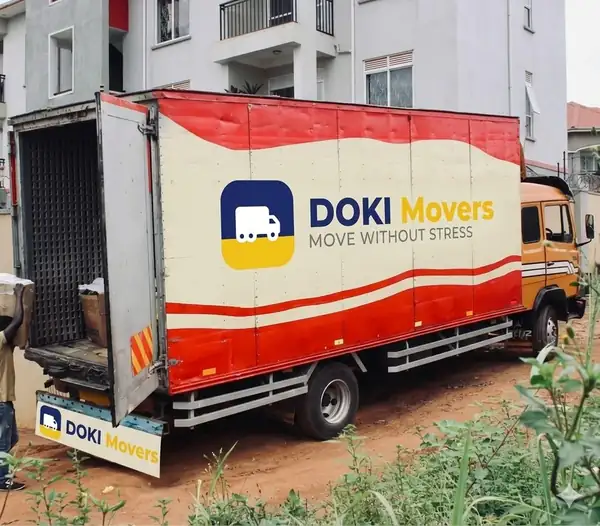 DOKI Movers branded truck ready for a move